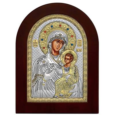 Ασημένια Εικόνα Prince Silvero "Παναγία Πορταΐτισσα" 15x21cm MA/E1134-BX