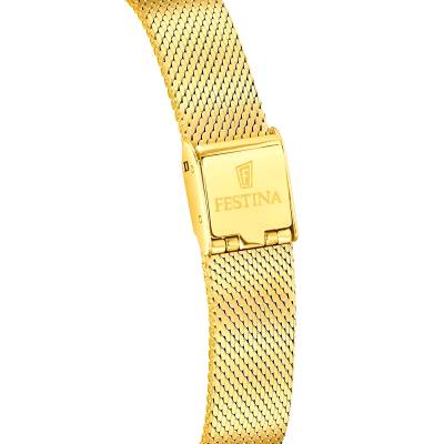 Γυναικείο Festina Swiss Made με Χρυσό Μπρασελέ F20077/3