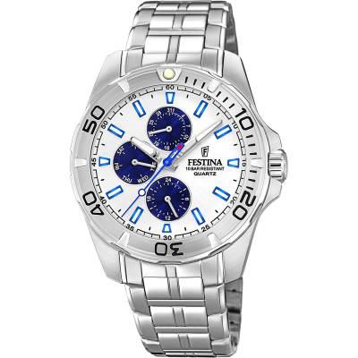 Ανδρικό Ρολόι Festina με Ασημί Καντράν F20445/1