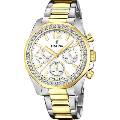 Γυναικείο Ρολόι Festina με Δίχρωμο Μπρασελέ  F20607/1