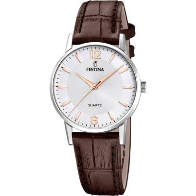 Γυναικείο Ρολόι Festina με Καφέ Λουράκι F20691/2