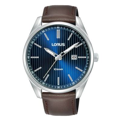 LORUS Sports Ανδρικό με Μπλε Κάντράν και καφέ Λουράκι RH919QX9