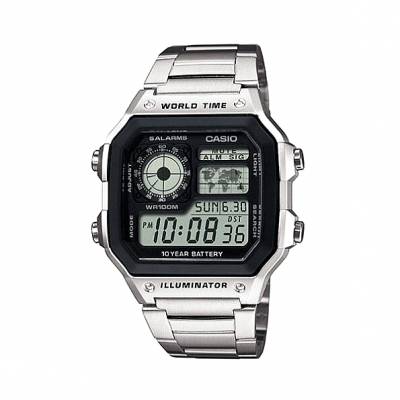 Casio Ψηφιακό Ρολόι με Μεταλλικό Μπρασελέ AE-1200WHD-1AVEF