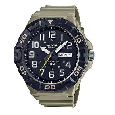 Casio Collection με Λουράκι σε Πράσινο Χρώμα MRW-210H-5AVEF