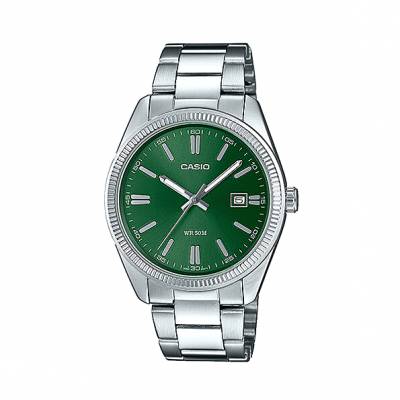 Casio Ρολόι με Πράσινο Καντράν MTP-1302PD-3AVEF