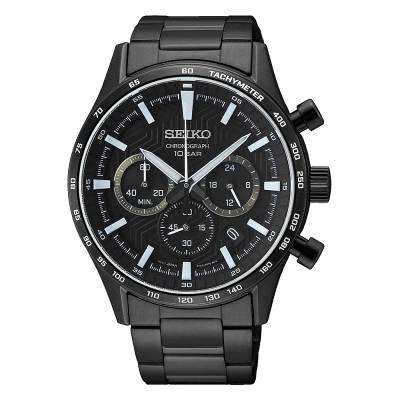 SEIKO Conceptual με Μαύρο Μεταλλικό Μπρασελέ SSB415P1