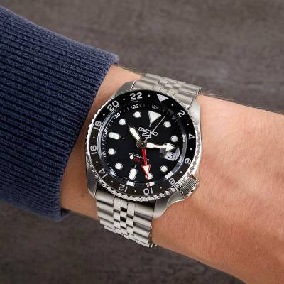 Ανδρικό Ρολόι Seiko 5 Sports Black Grape' GMT SKX Re-Interpretation SSK001K1