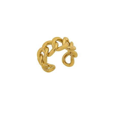 Visetti Δαχτυλίδι από Ανοξείδωτο Ατσάλι Κίτρινο SU-WRG012G