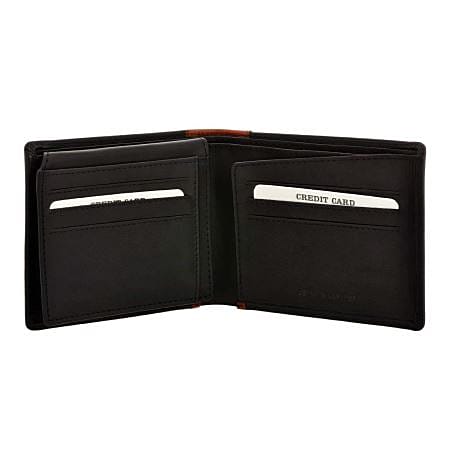 Ανδρικό Πορτοφόλι Καρτών Visetti με RFID και Μηχανισμό Slide Μαύρο XL-WA035M
