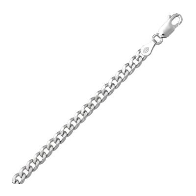 Αλυσίδα Κουρμέτ Πλάτος 4.3mm Μήκος 55 cm Ασήμι 925