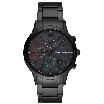 Emporio Armani Chronograph με Μαύρο Καντράν AR11275