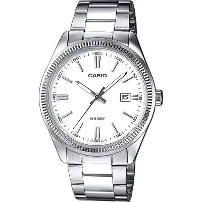 Ρολόι CASIO Collection με Ασημί Μπρασελέ MTP-1302PD-7A1VEF