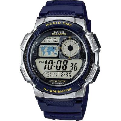Casio Ψηφιακό Ρολόι με Μπλέ Λουράκι AE-1000W-2AVEF