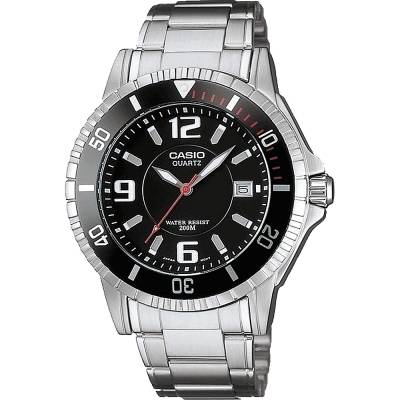 Casio Ρολόι με Μεταλλικό Μπρασελέ σε Ασημί χρώμα MTD-1053D-1AV