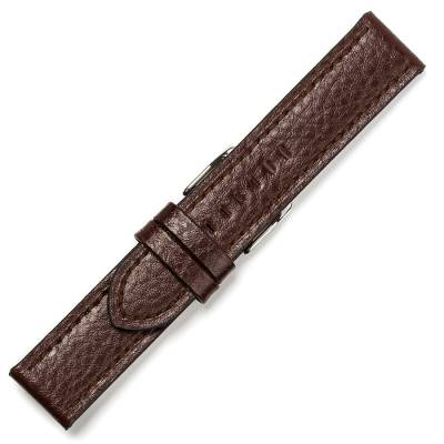 Δερμάτινο Λουράκι σε Σκόυρο Καφέ 24mm 0556