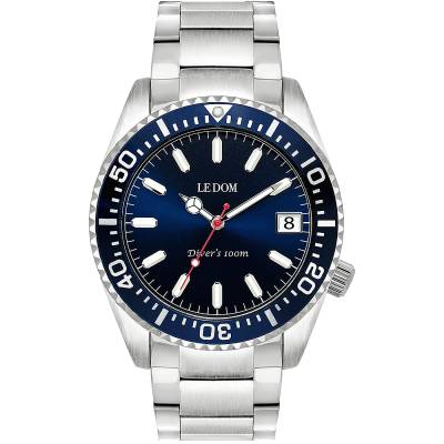 Le Dom Diver's με Ασημί Μπρασελέ LD.1490-6