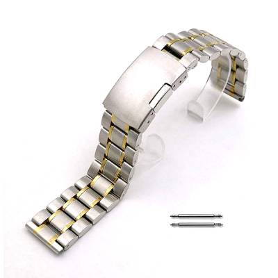 Μεταλλικό Μασίφ Μπρασελέ Δίχρωμο 24mm