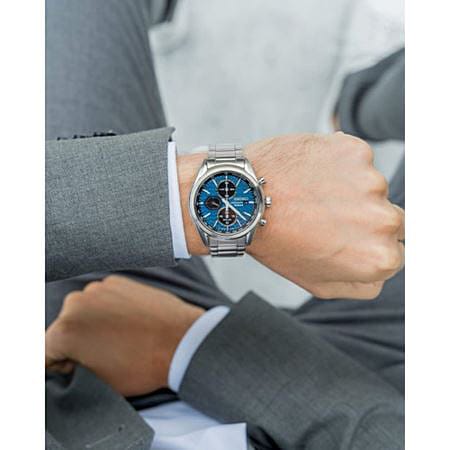 SEIKO Macchina Sportiva Solar με Κρύσταλλο Ζαφειριού SSC801P1