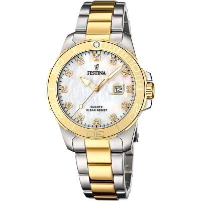 Γυναικείο Ρολόι Festina με Δίχρωμο Μπρασελέ F20504/2