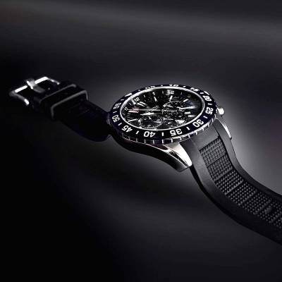 Festina Chronograph με Μπλέ Λουράκι και Κεραμική Στεφάνη F20516/1