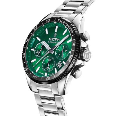 CITIZEN Chronograph με Ασημί Μπρασελέ AN8190-51L