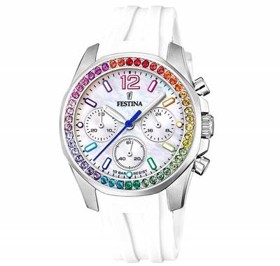 Γυναικείο Ρολόι Festina Rainbow με Καουτσούκ Λουράκι F20610/2