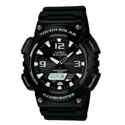 Casio Collection Solar με Μαύρο Λουράκι AQ-S810W-1AVEF