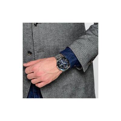 Casio Ρολόι Edifice Χρονογράφος με Μεταλλικό Μπρασελέ EFR-539D-1A2VUEF