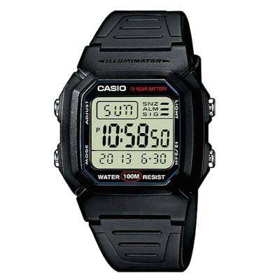 Casio Ψηφιακό Ρολόι Μαύρο Λουράκι W-800H-1AVES