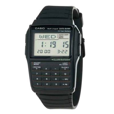 Casio Data Bank Ψηφιακό Ρολόι Μαύρο Λουράκι DBC-32-1A