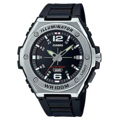 Casio με Μαύρο Καοτσούκ Λουράκι MWA-100H-1AVEF