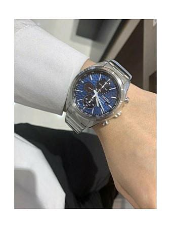 SEIKO Macchina Sportiva Solar με Κρύσταλλο Ζαφειριού SSC801P1