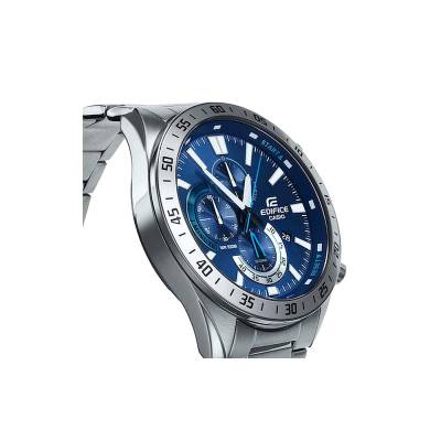 Casio Ρολόι Edifice Χρονογράφος με Δερμάτινο Λουράκι EFV-620L-1AVUEF