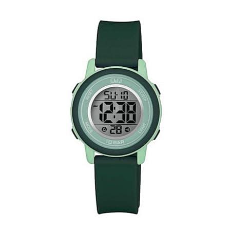 Q&Q Ρολόι με Πράσινο Πλαστικό Λουράκι M208J003Y