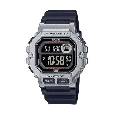 Casio Ψηφιακό Ρολόι Μπαταρίας με Μαύρο Καουτσούκ Λουράκι WS-1400H-1BVEF