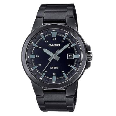 Casio με Μαύρο Καντράν και Μπρασελέ MTP-E173B-1AVEF