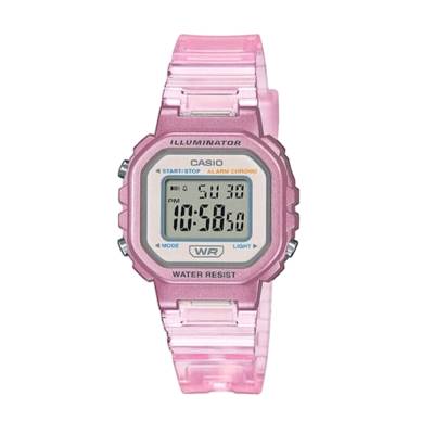 Casio Ρολόι Collection με Λουράκι σε Ροζ χρώμα LA-20WHS-4AEF