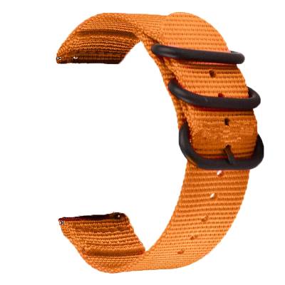 Yφασμάτινο Λουράκι Εύκολης Αλλαγής σε Πορτοκαλί Χρώμα 18mm