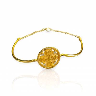 Βραχιόλι Κωνσταντίνο 14 Καρατίων με Πέτρες