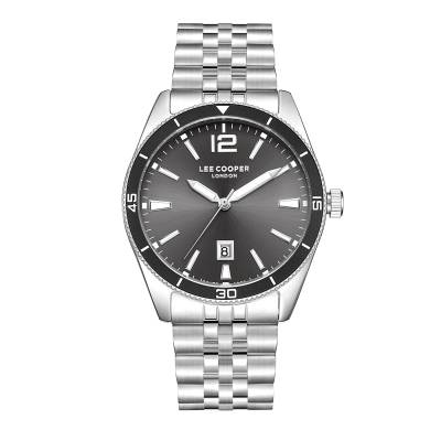 Lee Cooper με Ασημί Μπρασελέ και Μαύρο Καντράν LC08281.350