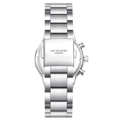 Ανδρικό Ρολόι Lee Cooper με Ασημί Μπρασελέ και Μπλε Καντράν LC08293.390