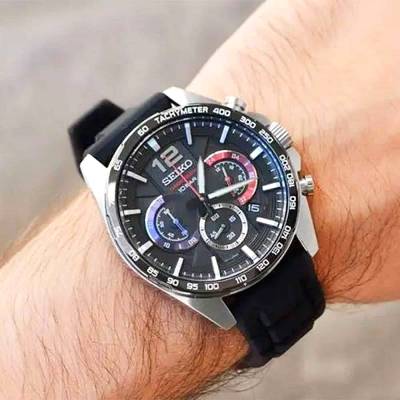 SEIKO 5 Sports Αυτόματο με Μαύρο Καντράν SRPE55K1F