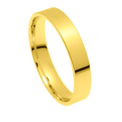 Βέρα Γάμου Λουστρέ σε Κίτρινο Χρυσό 14K