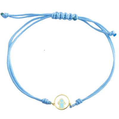 Παδικό Βραχιόλι Κίτρινο με Αγοράκι 14 Καράτια ΧΒ4884