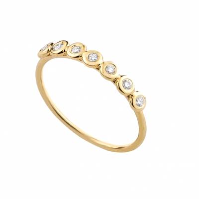 Χρυσό Δαχτυλίδι 14 Καρατίων με Διαμάντια ΧΔ1151