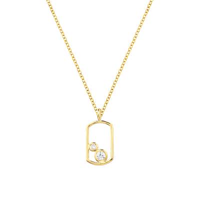 Χρυσό Κολιέ Ekan με Διαμάντια 0,05ct ΧΚ4970