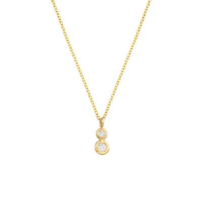 Χρυσό Κολιέ Ekan με Διαμάντια 0,055ct ΧΚ5290
