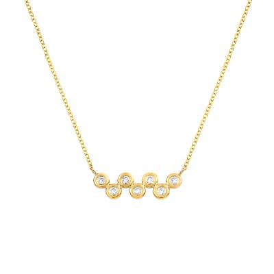 Χρυσό Κολιέ Ekan με Διαμάντια BR:0,105ct ΧΚ5294MO